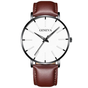 Minimalist Men's Fashion Ultra Thin Watches