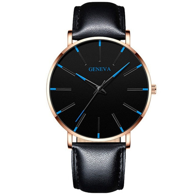 Minimalist Men's Fashion Ultra Thin Watches