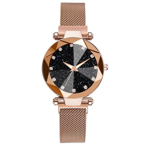 Ladies Magnetic Starry Sky Clock Luxury Women Watches Fashion