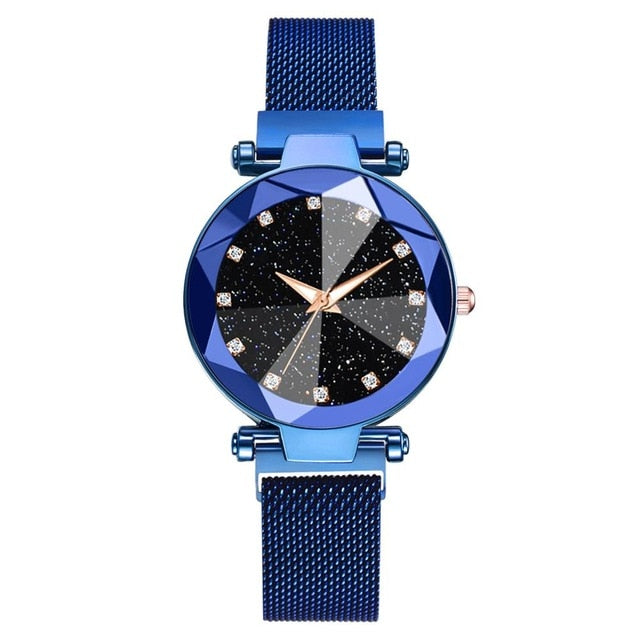 Ladies Magnetic Starry Sky Clock Luxury Women Watches Fashion