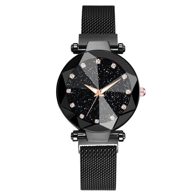 Ladies Magnetic Starry Sky Clock Luxury Women Watches Fashion