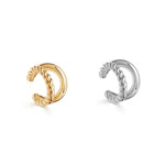 Punk Rock Gold Color Clip Earrings No Piercing