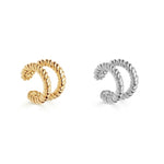 Punk Rock Gold Color Clip Earrings No Piercing